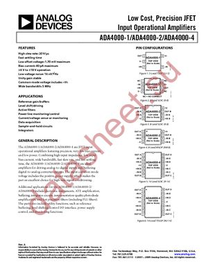ADA4000-2ARMZ-R2 datasheet  